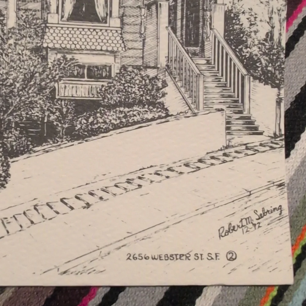 Vintage Victorian San Francisco Artist Robert M. Sebring Art Print Card Set Rare